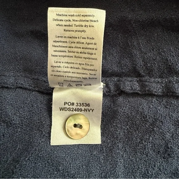 FAHERTY Coast To Coast Midi Dress in Navy - Excellent Pre-Owned Condition, Large - Picture 11 of 16